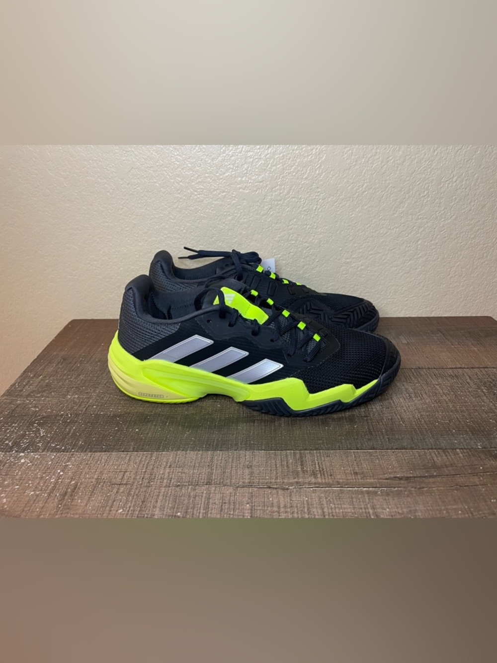 Adidas Barricade 13 Tennis Shoes “Black Lucid Lemon” 
- Size 9 Men.